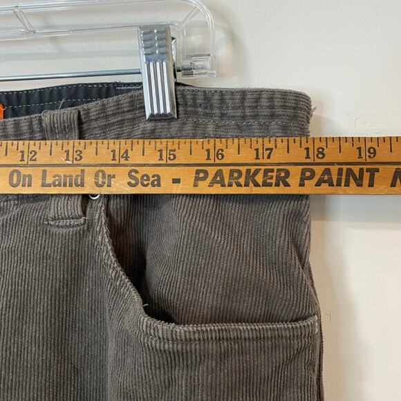 Howler Bros Mens Pants Corduroy Frontside 5 Pocket Charcoal Grey Size 36 Stretch - Picture 8 of 9